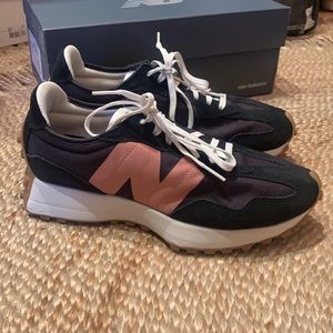 NEW BALANCE BLACK WASHED HENNA 327 TRAINERS SNEAKERS SIZE 10